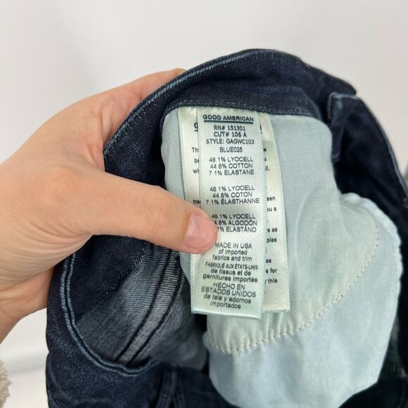 Good American Good Waist Crop Jeans High Rise - Picture 7 of 7